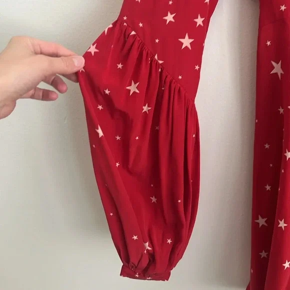 NWT STONED IMMACULATE X Stellaire Duval Star Dress 100% silk - Picture 7 of 9